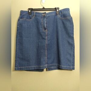 Kim Rogers Denim Jean Skirt Size 18